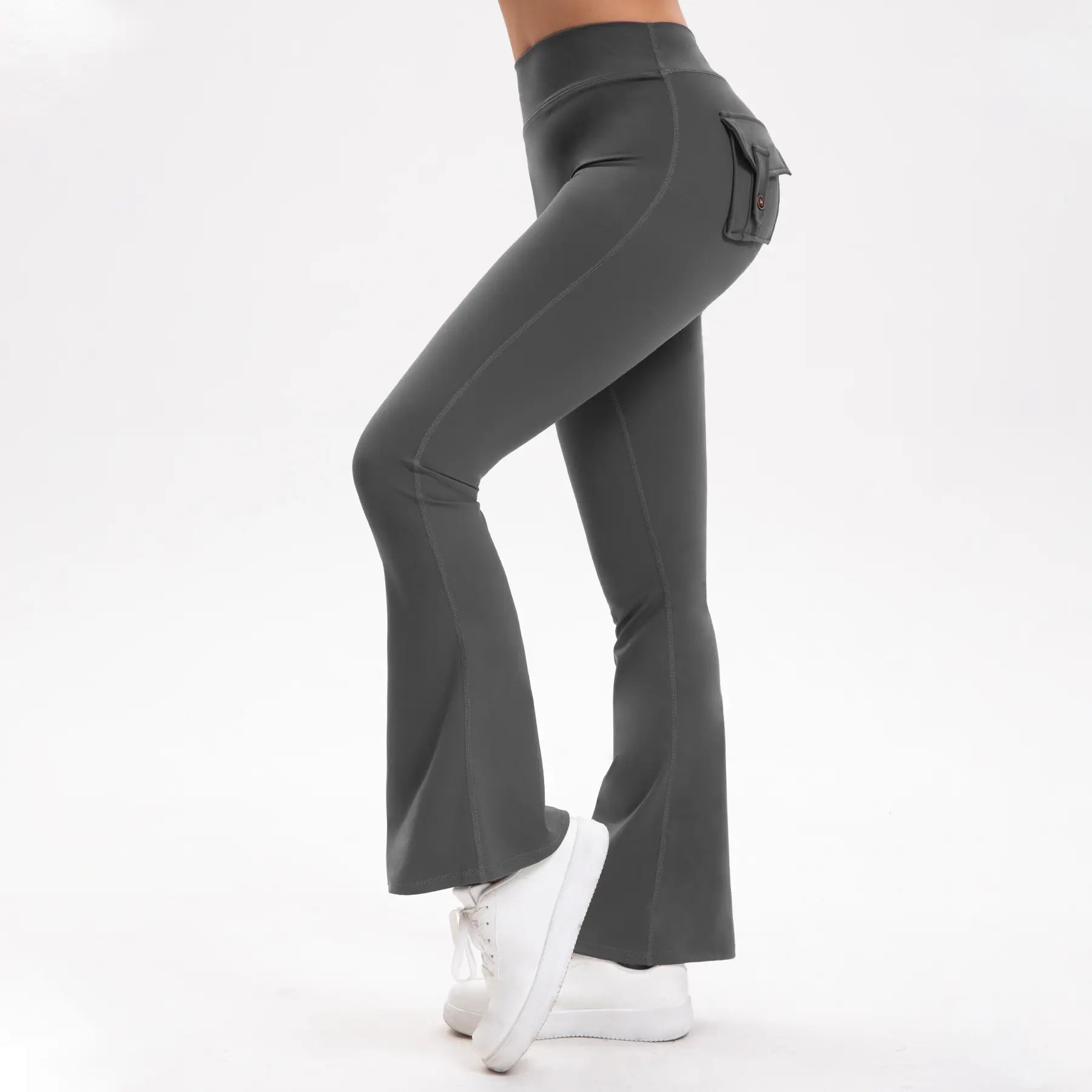 3PCS Women'S High-Waisted Boot Style Carved Pleated Buttocks Flare Leggings Stretch Training and Fitness Flared , Super Comfortable Daily Pants Shapewear Leggings Gym Exercise Leggings