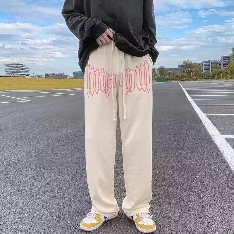Elevate Your Street Style with Our American Letter Print Joggers! Perfect for Casual Days and Hip Hop Vibes! 🖤👖 #Streetwear #Fashion #Joggers