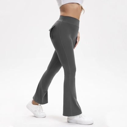 3PCS Women'S High-Waisted Boot Style Carved Pleated Buttocks Flare Leggings Stretch Training and Fitness Flared , Super Comfortable Daily Pants Shapewear Leggings Gym Exercise Leggings