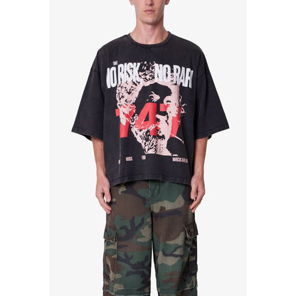 Mnml No Risk No Rari Print Tee - Black
