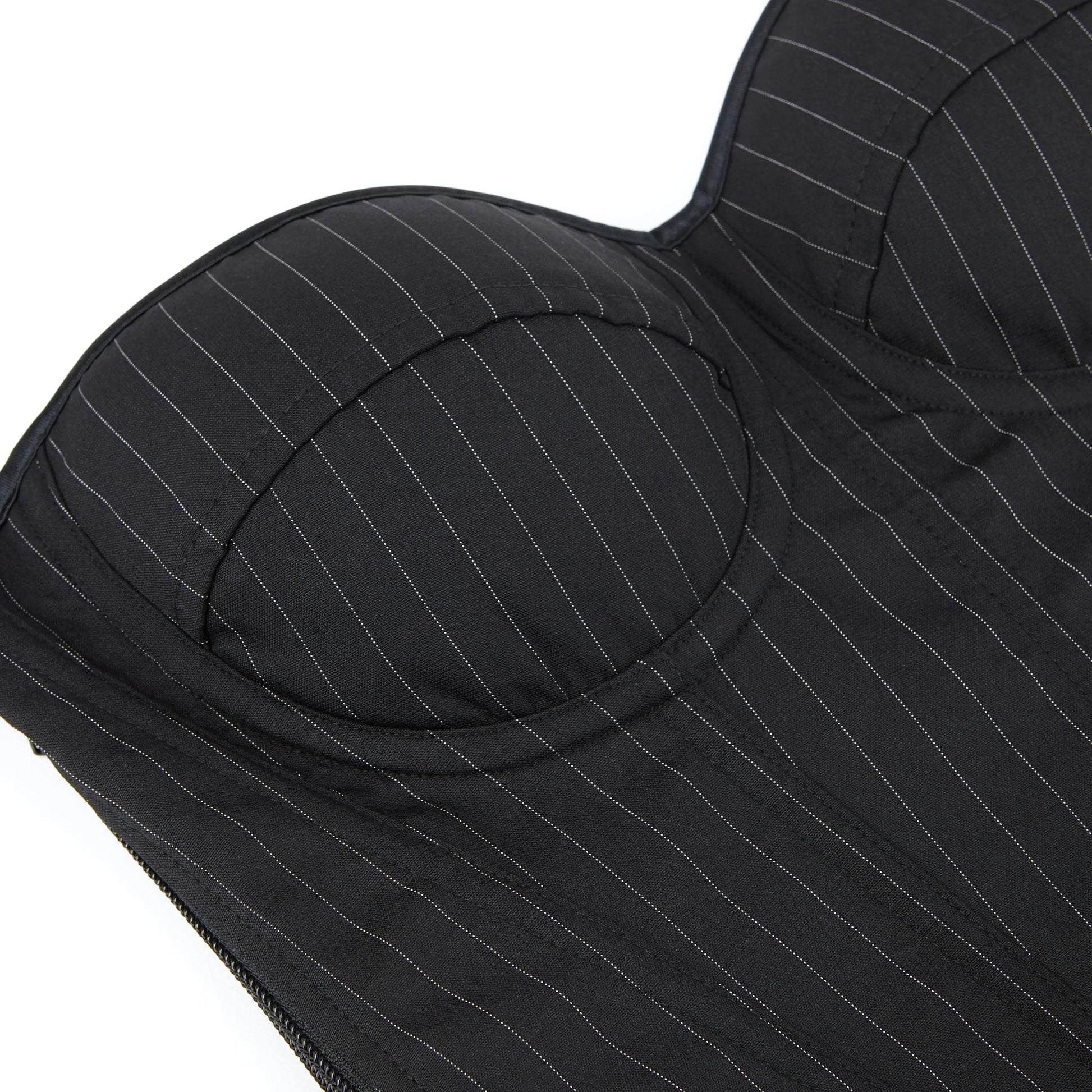 Overbust Corset Top Bustier Striped Padded Strapless Women Bodysuit Slimming Shapewear Suitable for Costume Party Halloweenwomen'S Striped Blazer-Style Boned Corset Top Built-In Underwire Cups Side-Zip Slimming Shapewear Costume 547-D