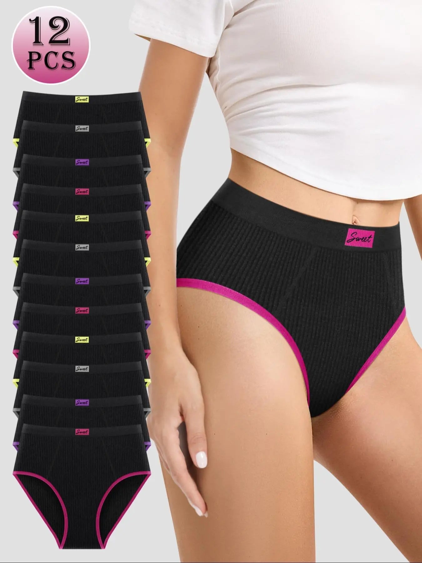 Women'S Panty, Casual Soft Comfy Breathable Seamless Knicker for Daily Wear, Underwear for All Seasons, Seamless Panties Set