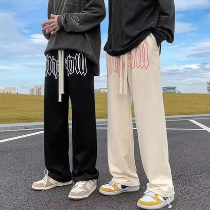 Elevate Your Street Style with Our American Letter Print Joggers! Perfect for Casual Days and Hip Hop Vibes! 🖤👖 #Streetwear #Fashion #Joggers