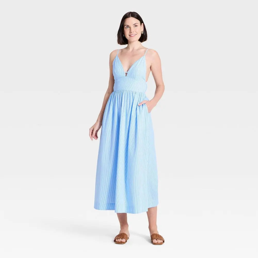Women'S V-Neck Maxi Dress - a New Day