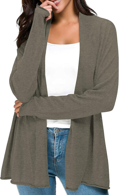 Chic & Comfy: Must-Have Long Sleeve Open Front Cardigan for Every Casual Look!